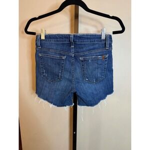Joe's Jean Vidika Distressed Raw Hem Denim Shorts Medium Wash TVHVKA5252 Size 27